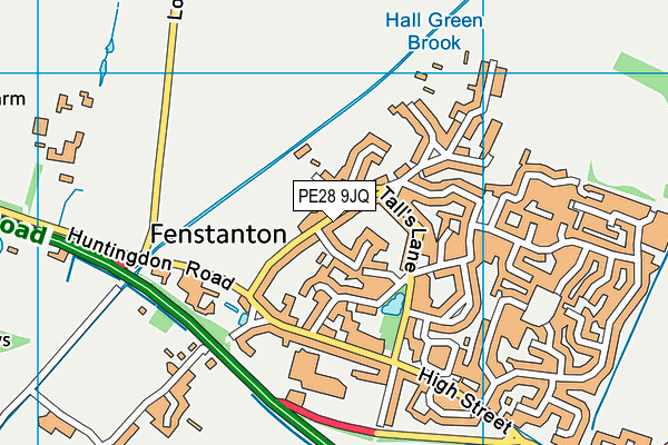 PE28 9JQ map - OS VectorMap District (Ordnance Survey)
