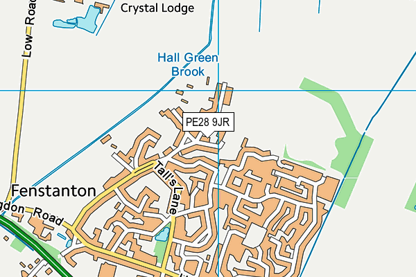 Fenstanton & Hilton Primary School map (PE28 9JR) - OS VectorMap District (Ordnance Survey)