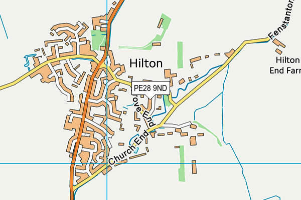 PE28 9ND map - OS VectorMap District (Ordnance Survey)