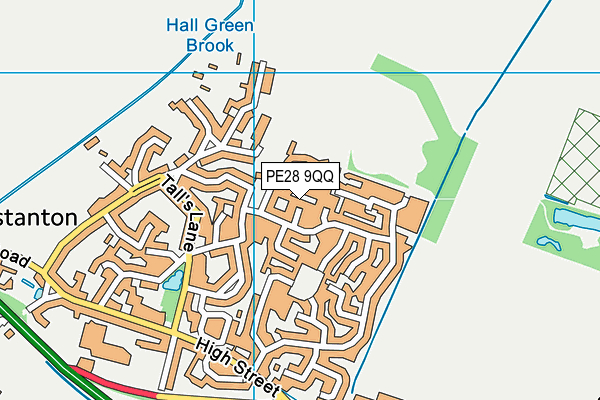 PE28 9QQ map - OS VectorMap District (Ordnance Survey)