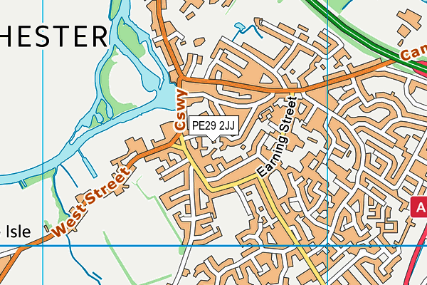 PE29 2JJ map - OS VectorMap District (Ordnance Survey)