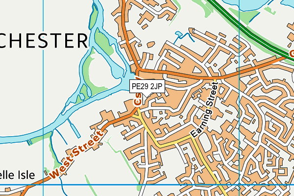 PE29 2JP map - OS VectorMap District (Ordnance Survey)