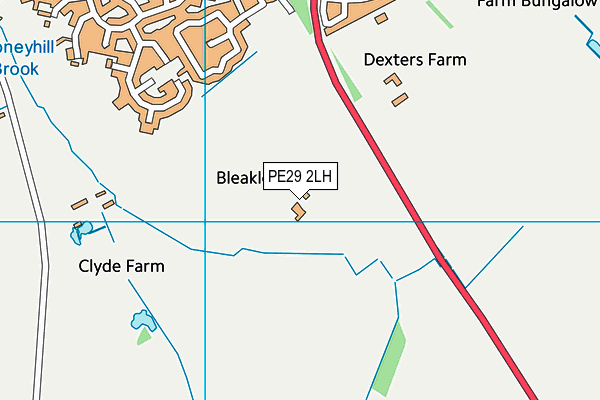 PE29 2LH map - OS VectorMap District (Ordnance Survey)