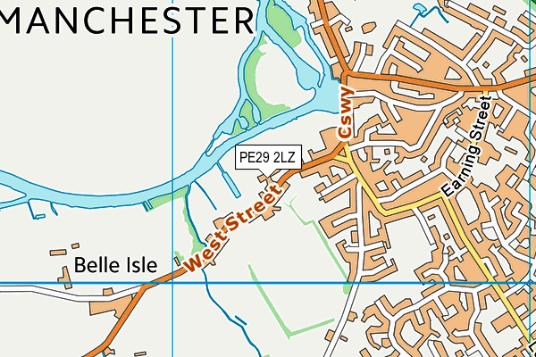 PE29 2LZ map - OS VectorMap District (Ordnance Survey)