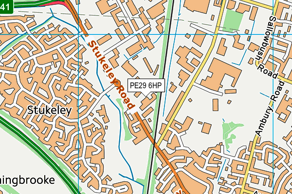 PE29 6HP map - OS VectorMap District (Ordnance Survey)