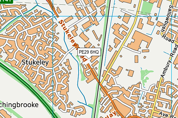 PE29 6HQ map - OS VectorMap District (Ordnance Survey)