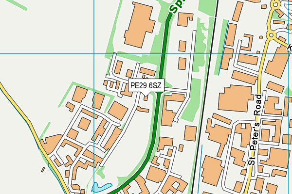 PE29 6SZ map - OS VectorMap District (Ordnance Survey)