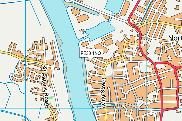 PE30 1NQ map - OS VectorMap District (Ordnance Survey)