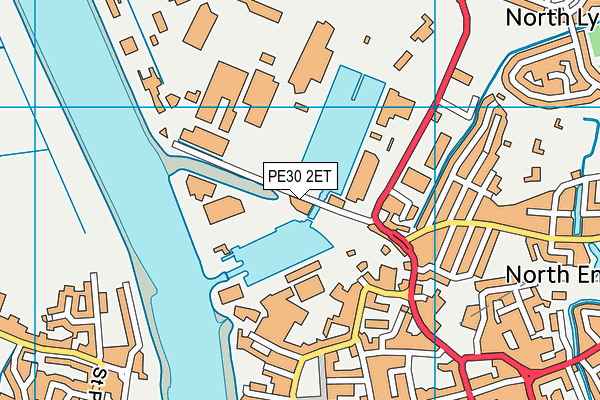 PE30 2ET map - OS VectorMap District (Ordnance Survey)