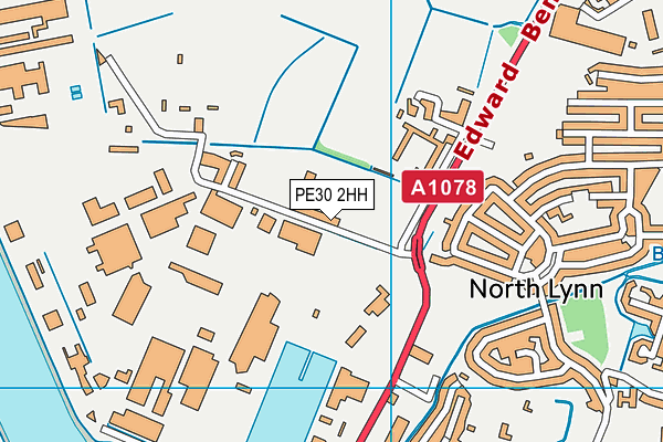 PE30 2HH map - OS VectorMap District (Ordnance Survey)