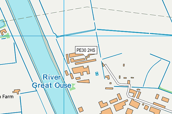 PE30 2HS map - OS VectorMap District (Ordnance Survey)