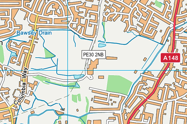 Alive Lynnsport map (PE30 2NB) - OS VectorMap District (Ordnance Survey)