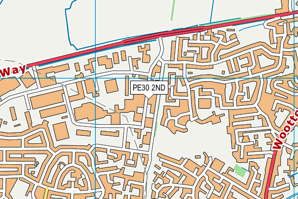 Everlast Gyms (Kings Lynn) map (PE30 2ND) - OS VectorMap District (Ordnance Survey)