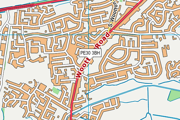 PE30 3BH map - OS VectorMap District (Ordnance Survey)
