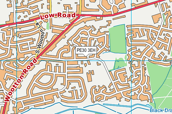 PE30 3EH map - OS VectorMap District (Ordnance Survey)