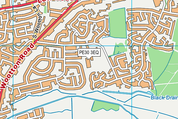 PE30 3EQ map - OS VectorMap District (Ordnance Survey)