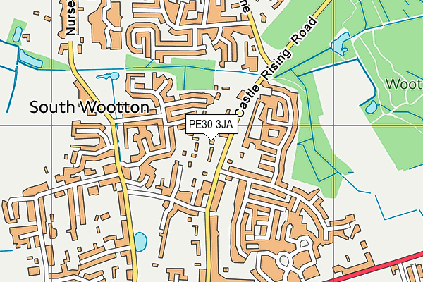 PE30 3JA map - OS VectorMap District (Ordnance Survey)