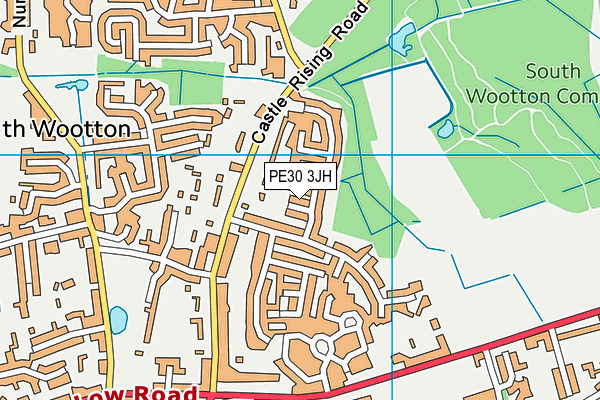 PE30 3JH map - OS VectorMap District (Ordnance Survey)