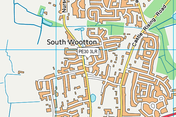 PE30 3LR map - OS VectorMap District (Ordnance Survey)