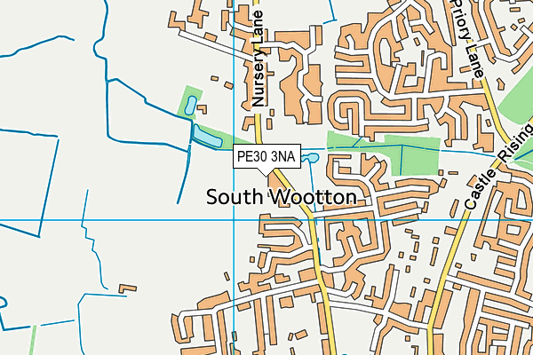 PE30 3NA map - OS VectorMap District (Ordnance Survey)