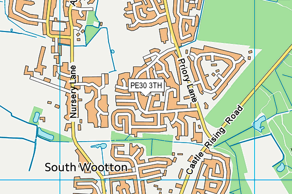 PE30 3TH map - OS VectorMap District (Ordnance Survey)
