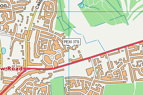 PE30 3TS map - OS VectorMap District (Ordnance Survey)