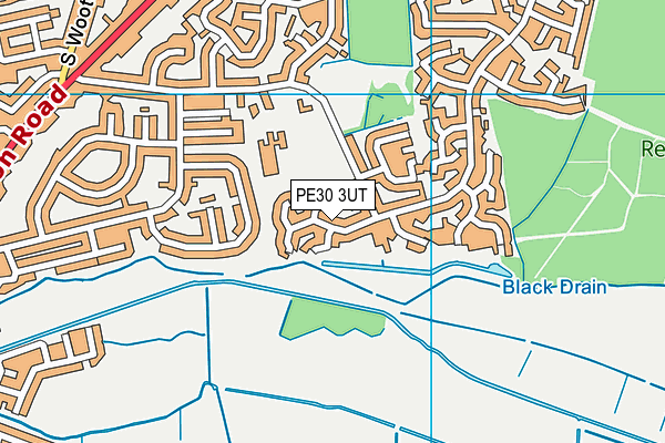 PE30 3UT map - OS VectorMap District (Ordnance Survey)