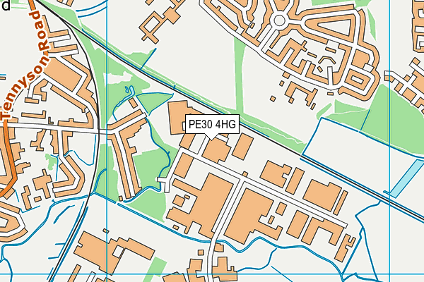 PE30 4HG map - OS VectorMap District (Ordnance Survey)