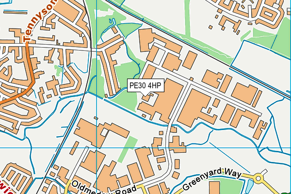 PE30 4HP map - OS VectorMap District (Ordnance Survey)