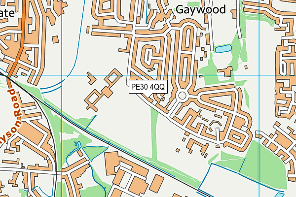 PE30 4QQ map - OS VectorMap District (Ordnance Survey)