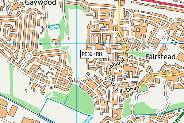 PE30 4RH map - OS VectorMap District (Ordnance Survey)