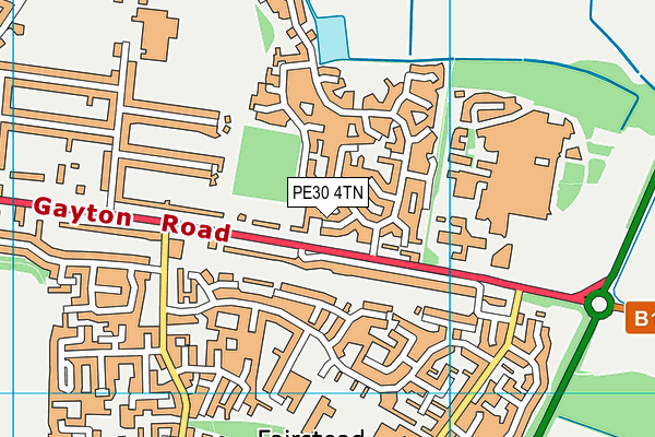 PE30 4TN map - OS VectorMap District (Ordnance Survey)
