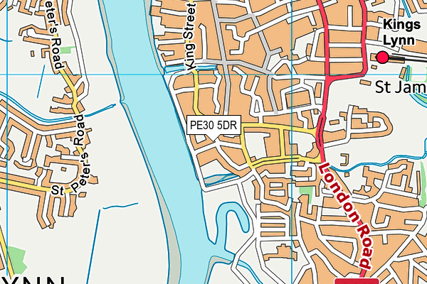 PE30 5DR map - OS VectorMap District (Ordnance Survey)