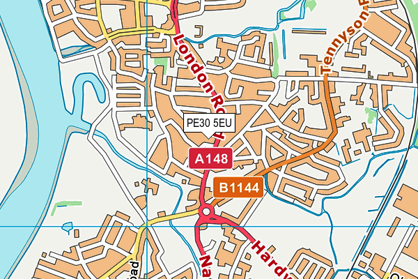 PE30 5EU map - OS VectorMap District (Ordnance Survey)