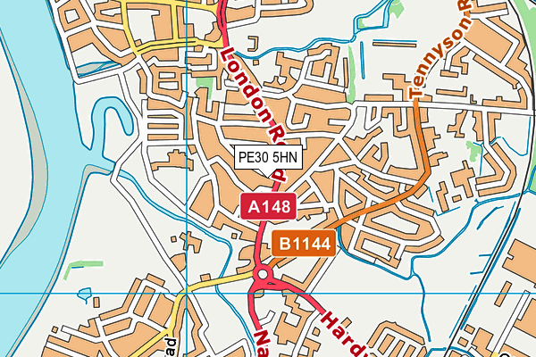 PE30 5HN map - OS VectorMap District (Ordnance Survey)