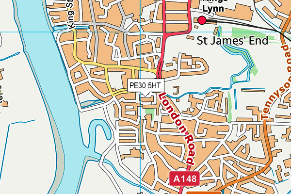 PE30 5HT map - OS VectorMap District (Ordnance Survey)