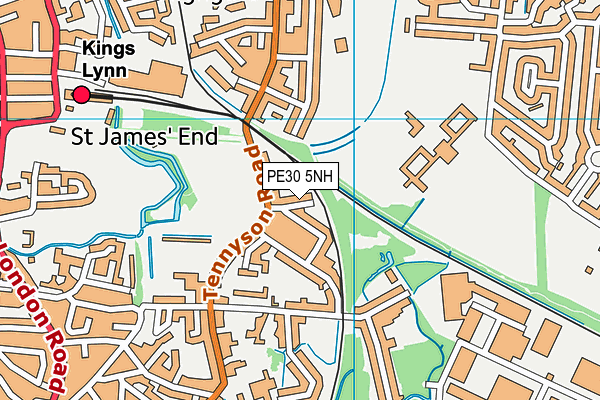 PE30 5NH map - OS VectorMap District (Ordnance Survey)