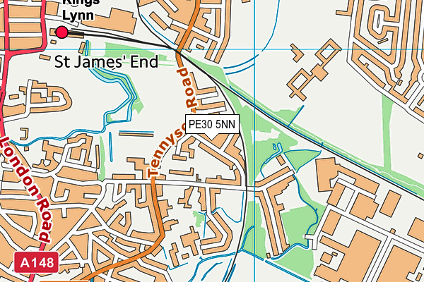 PE30 5NN map - OS VectorMap District (Ordnance Survey)