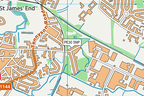 PE30 5NP map - OS VectorMap District (Ordnance Survey)