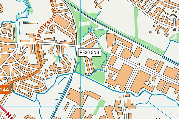 PE30 5NS map - OS VectorMap District (Ordnance Survey)
