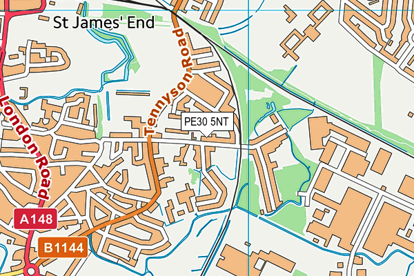 PE30 5NT map - OS VectorMap District (Ordnance Survey)
