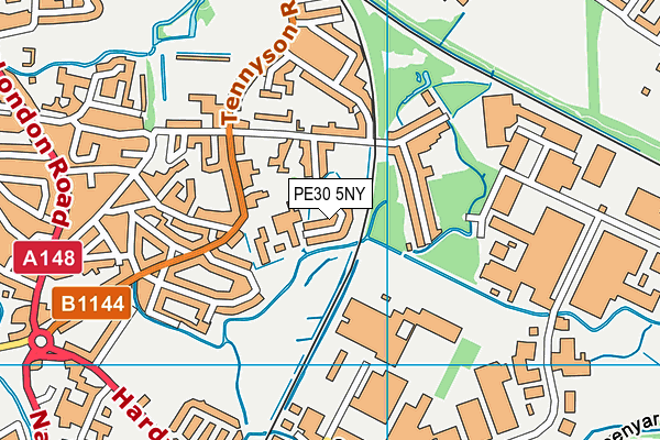 PE30 5NY map - OS VectorMap District (Ordnance Survey)