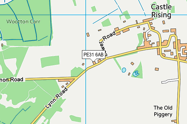 PE31 6AB map - OS VectorMap District (Ordnance Survey)