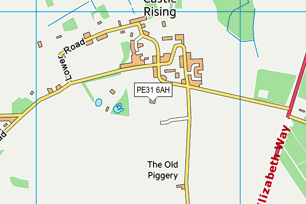 PE31 6AH map - OS VectorMap District (Ordnance Survey)