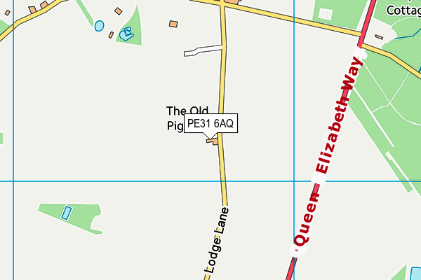 PE31 6AQ map - OS VectorMap District (Ordnance Survey)
