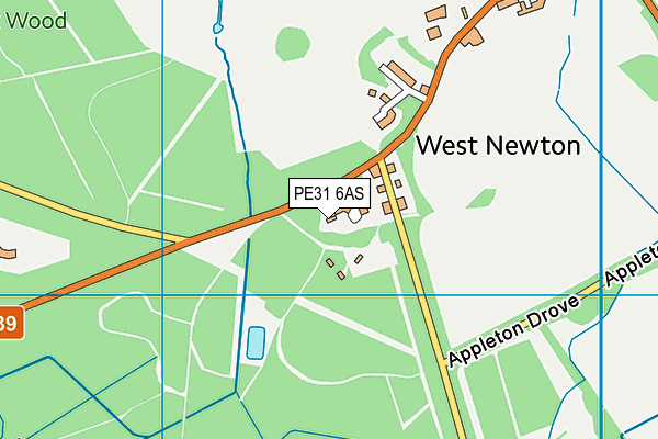 PE31 6AS map - OS VectorMap District (Ordnance Survey)