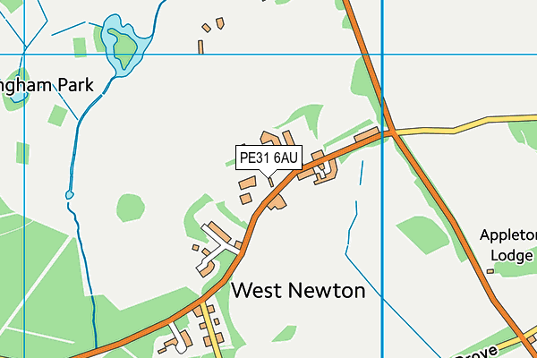 PE31 6AU map - OS VectorMap District (Ordnance Survey)