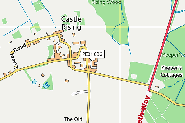 PE31 6BG map - OS VectorMap District (Ordnance Survey)