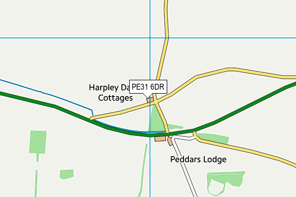 PE31 6DR map - OS VectorMap District (Ordnance Survey)