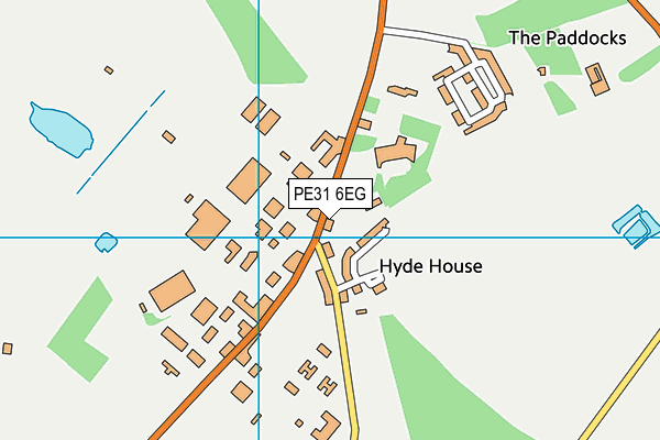 PE31 6EG map - OS VectorMap District (Ordnance Survey)
